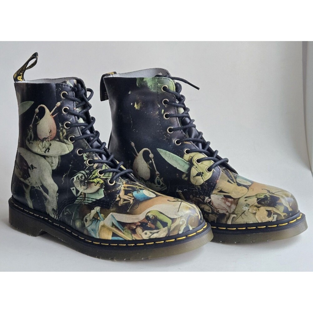 Limited edition Hieronymus Bosch "Hell" Dr Martens art print boot‎ men's 13